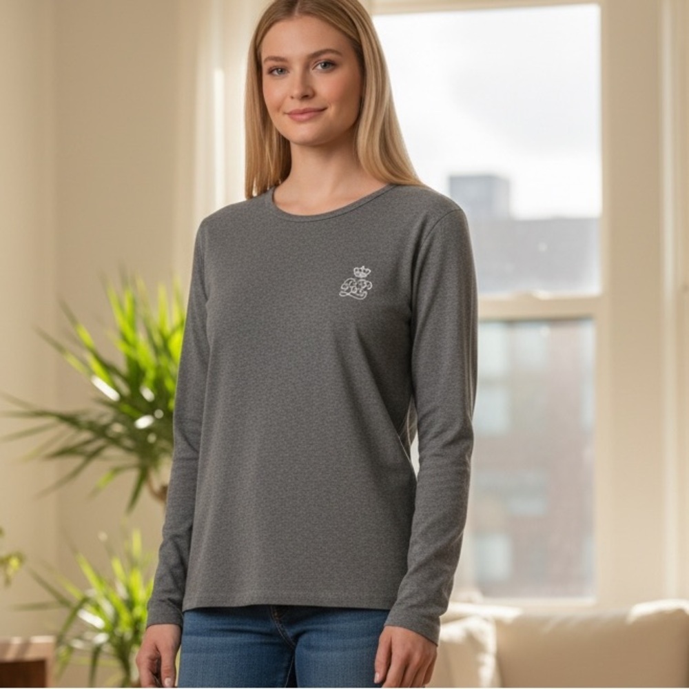 Ralph Lauren Heather Gray Knit Tee